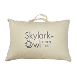 Canadian Hutterite Down Pillow in Skylark + Owl pillow bag