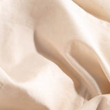 Close Up Housse de couette en satin lavé | Chalk | Skylark+Owl Linen Co.