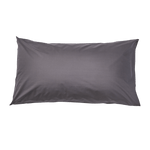 Pillow with Essential Collection Percale Pillowcase in Charcoal