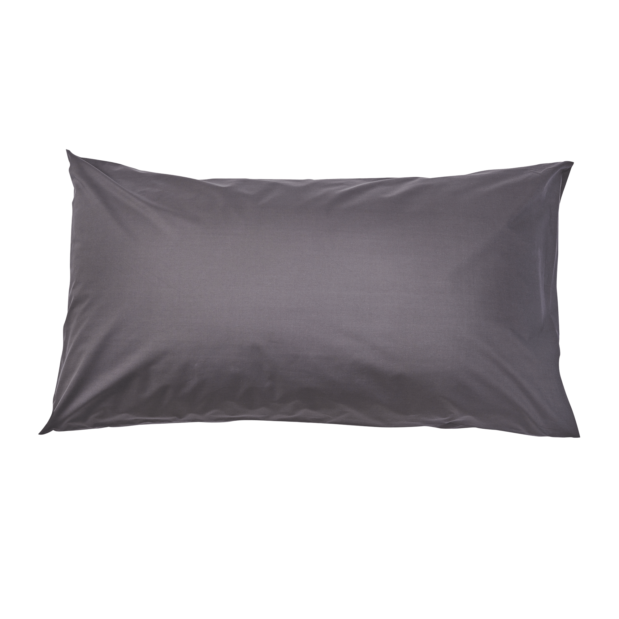 Pillow with Essential Collection Percale Pillowcase in Charcoal