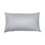 Pillow with Essential Collection Percale Pillowcase in Light Grey
